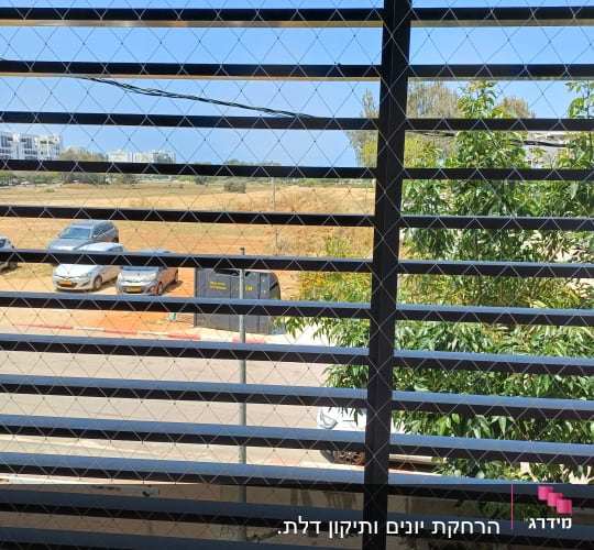 רשת למניעת כניסת יונים על חלון